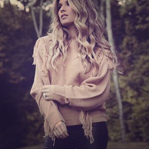 Kittenish Fringe Sweater